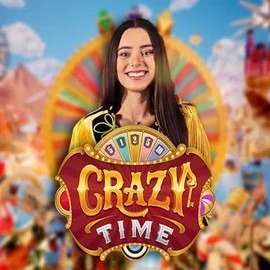 Crazy Time logo by Evolution at Vulkan Vegas CasinoCrazy Time
